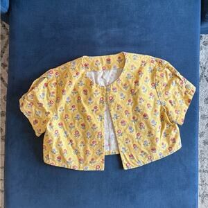 Vintage handmade floral shawl